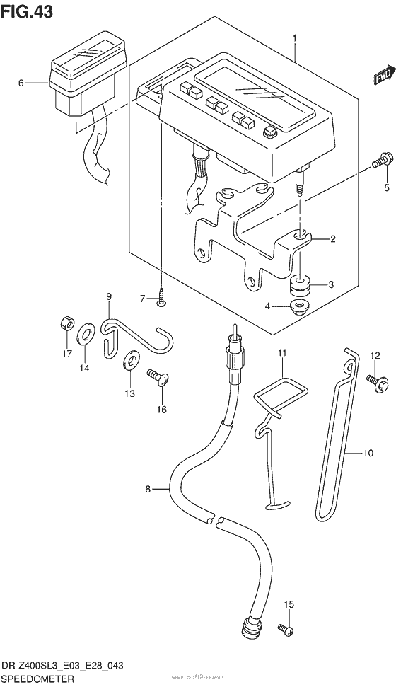  Speedometer (Dr-Z400Sl3 E33)