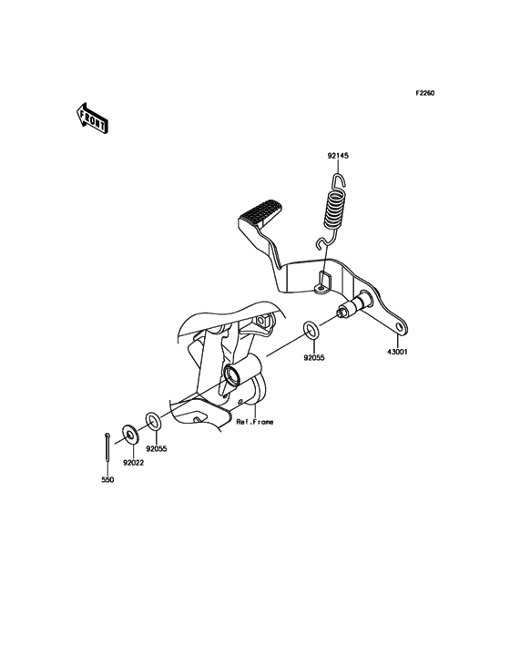  Педаль тормоза