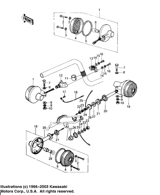 KZ650 Поворотники