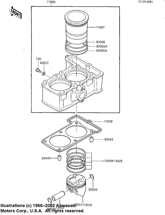 Cylinder/pistons