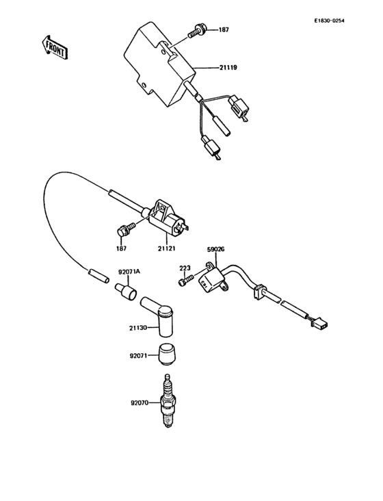 KMX200 Система зажигания