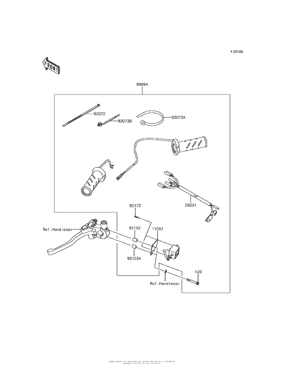 KLE650 Accessory (Grip Heater)