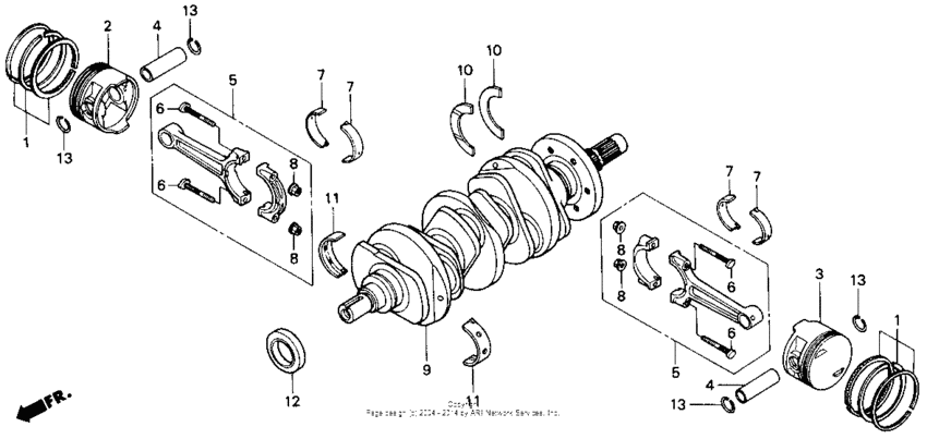 GL1500I Поршни