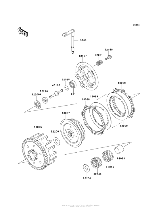 KX100 Сцепление