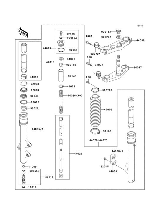 Front fork(1/2)