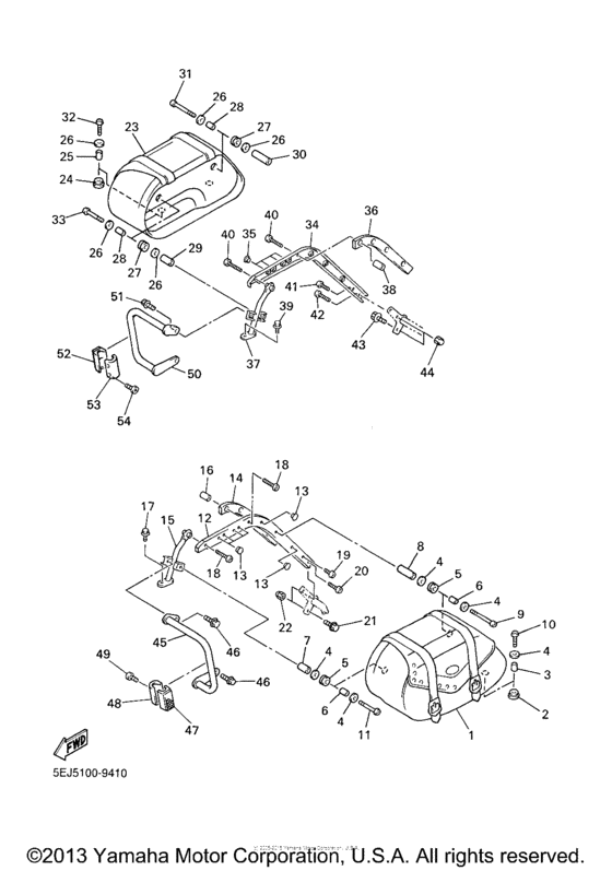XVZ13ATM Боковые кофры