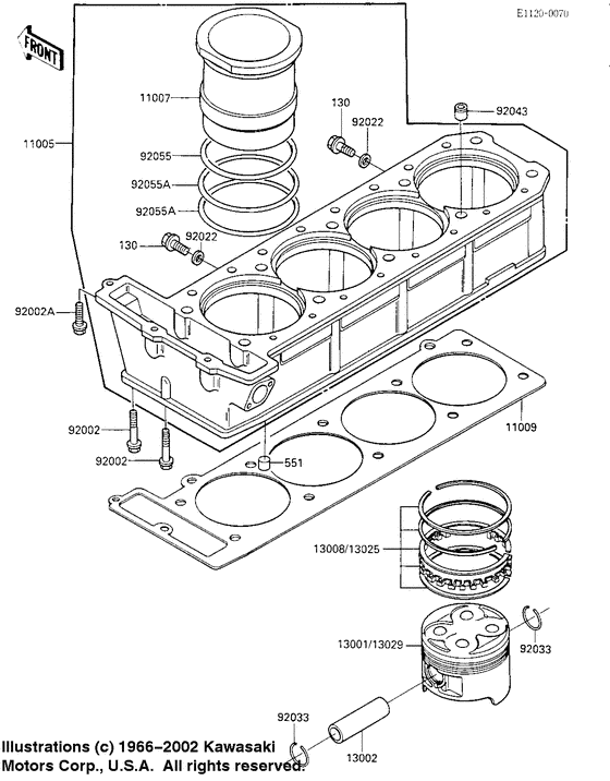 Cylinder/pistons