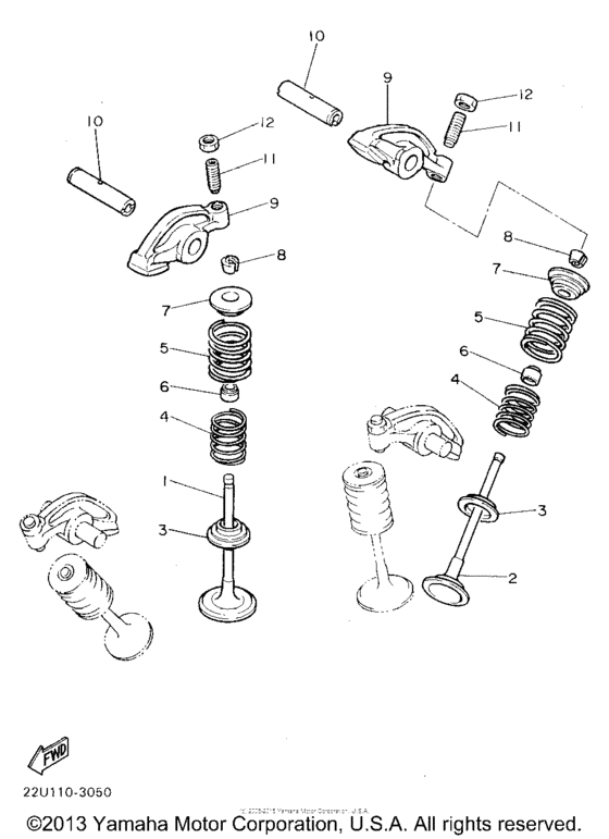 XV535G Клапана