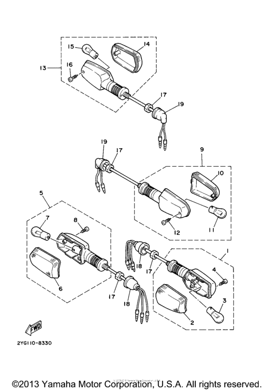 TW200T1C Поворотники