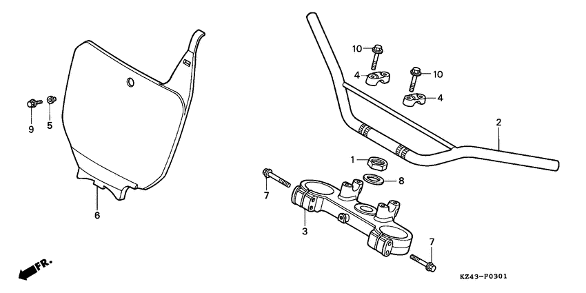 Handle pipe/top bridge