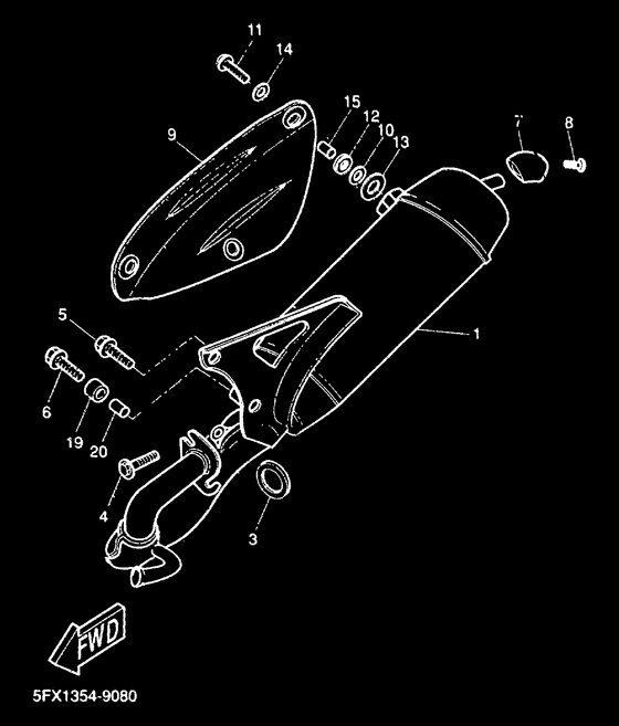 CW50RS Выхлопная система
