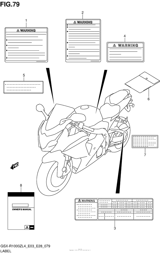 Label (Gsx-R1000Zl4 E03)