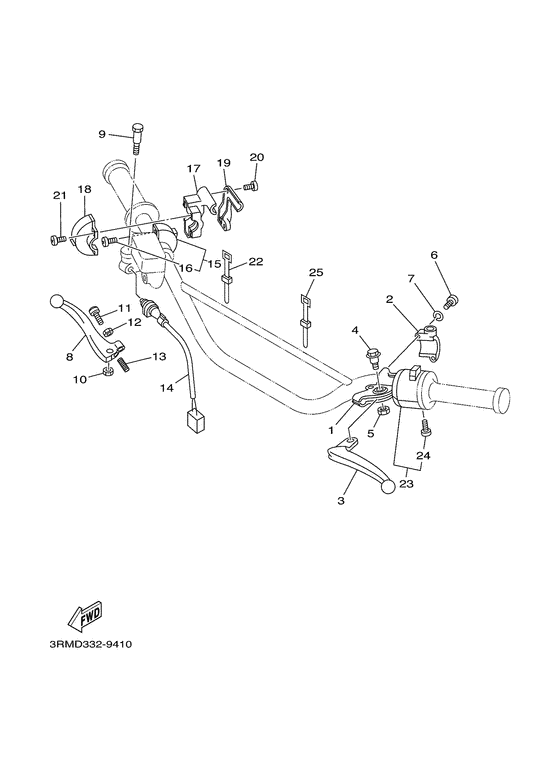 Handle switch. lever