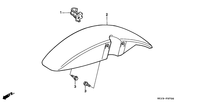 NSR50R Переднее крыло
