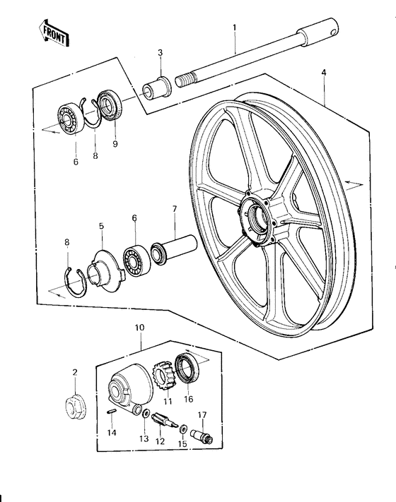 Front wheel/hub