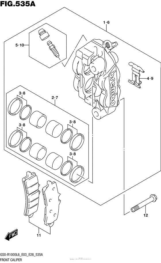 Front Caliper (Gsx-R1000L6 E03)