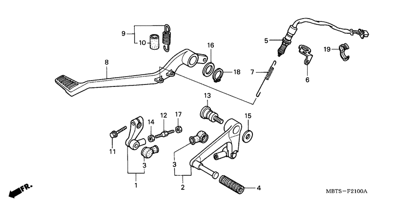 Brake pedal assy