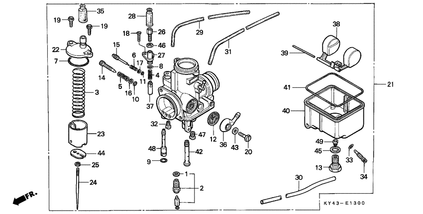 NSR125F Carburetor assy