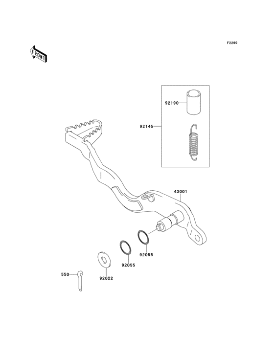  Педаль тормоза