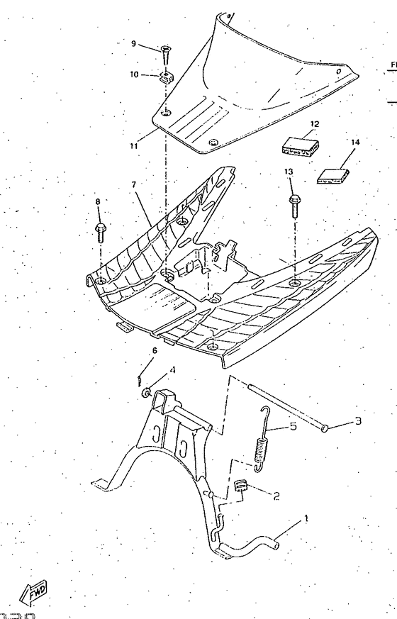 CW50RS Stand. footrest