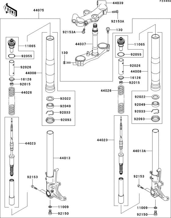 Front fork(b3/b4)