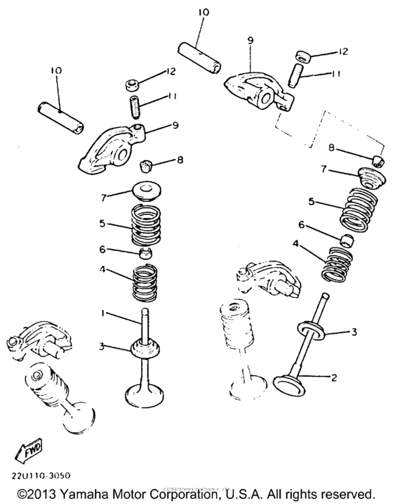 XV535E Клапана