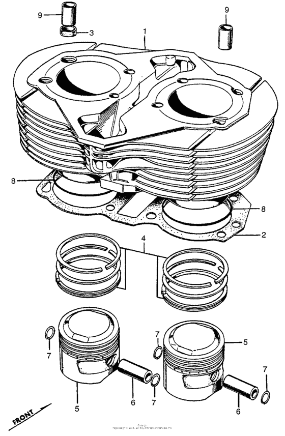 Cylinder + piston