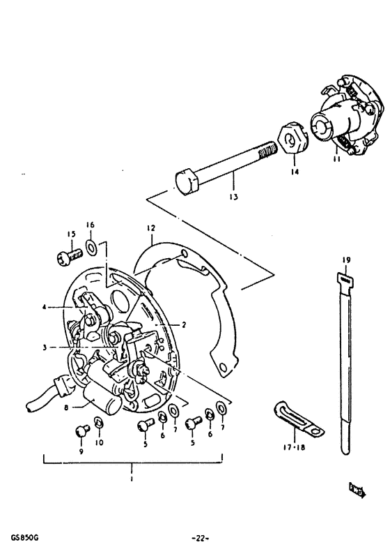 Contact breaker assy