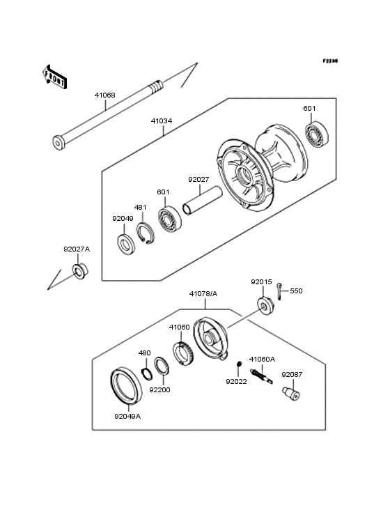  Переднее колесо