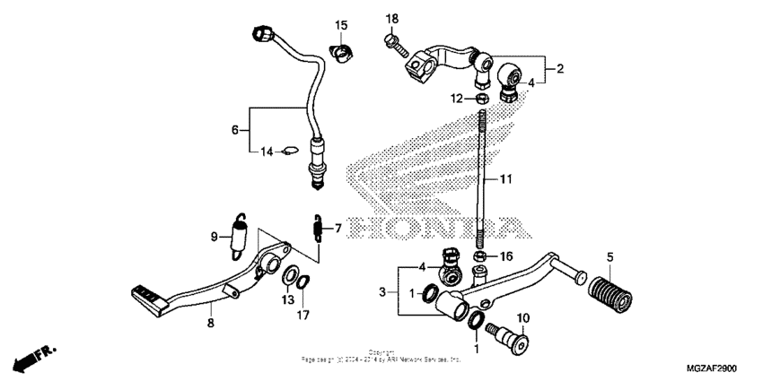 CB500F (ABS) Педали