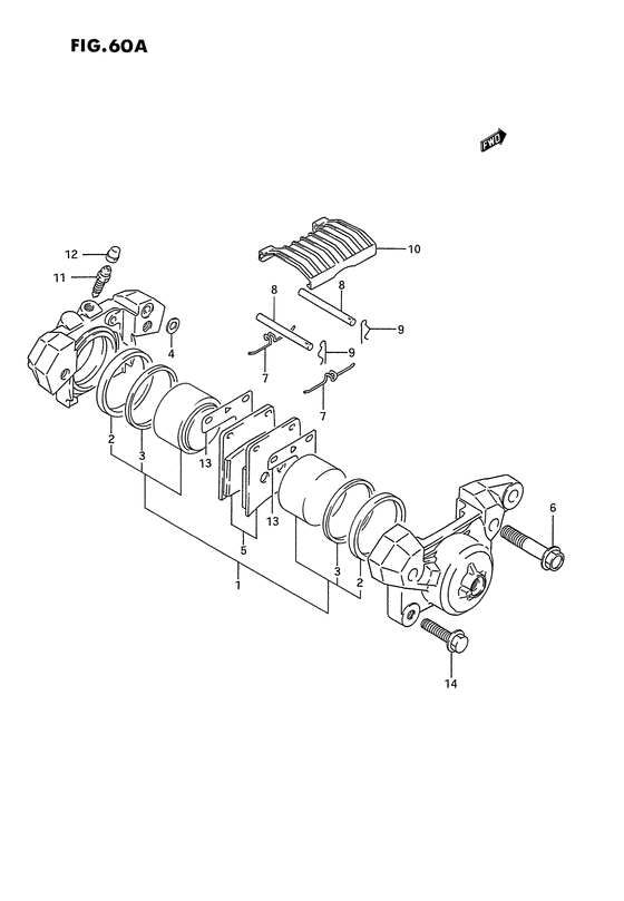 GSX1100 Задний суппорт