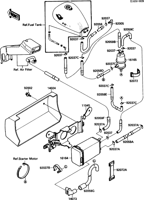 VN1500 Испарительная система топлива