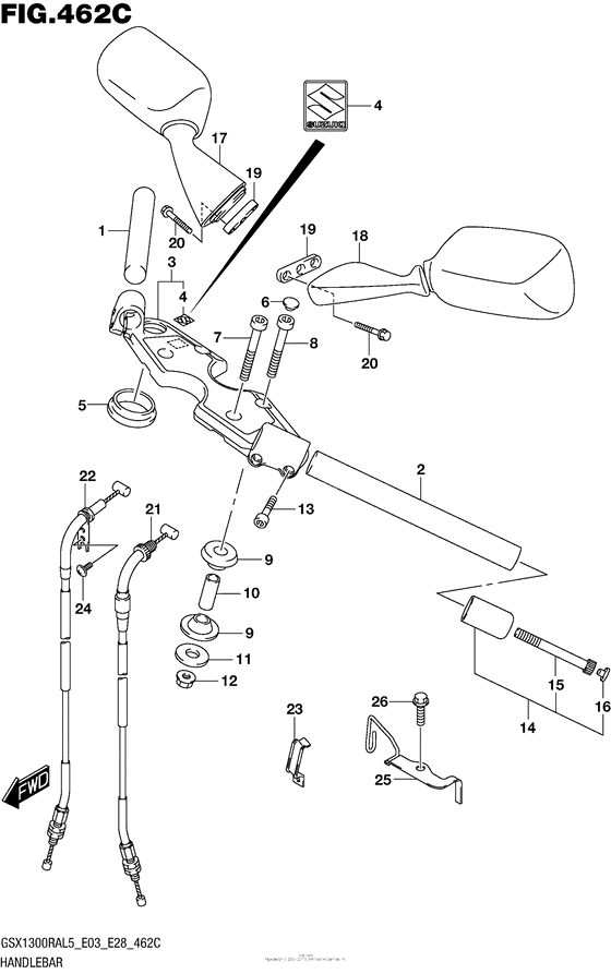 Handlebar (Gsx1300Ral5 E33)