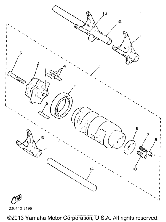 XV535EC Копирный вал
