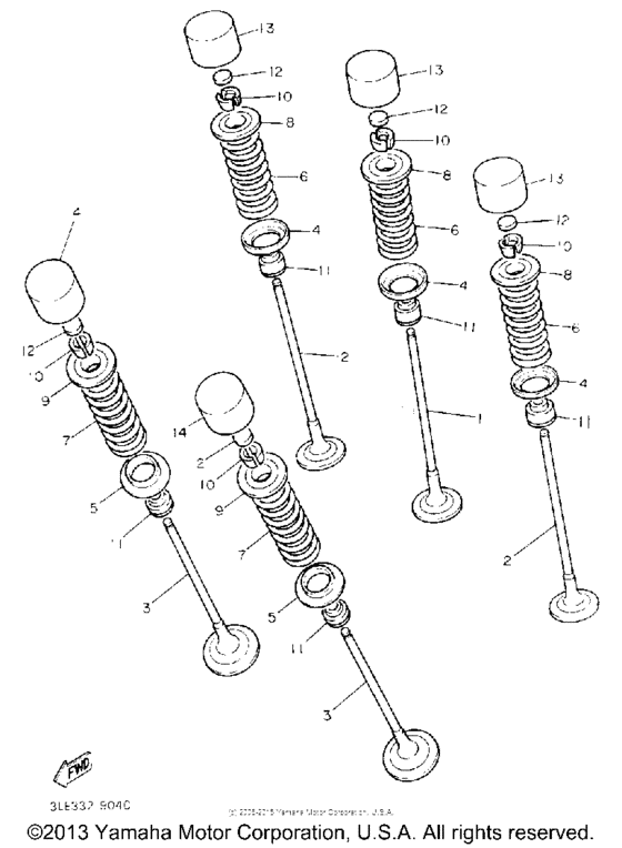 FZR1000DC Клапана
