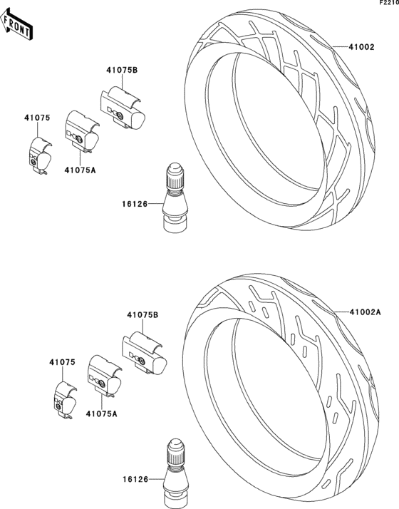 ZX500 Покрышки