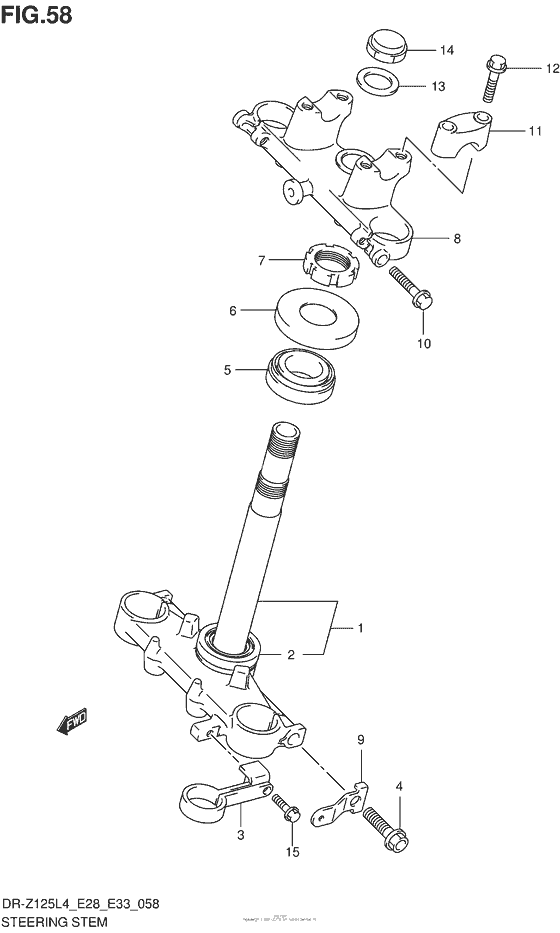 Steering Stem (Dr-Z125L4 E28)