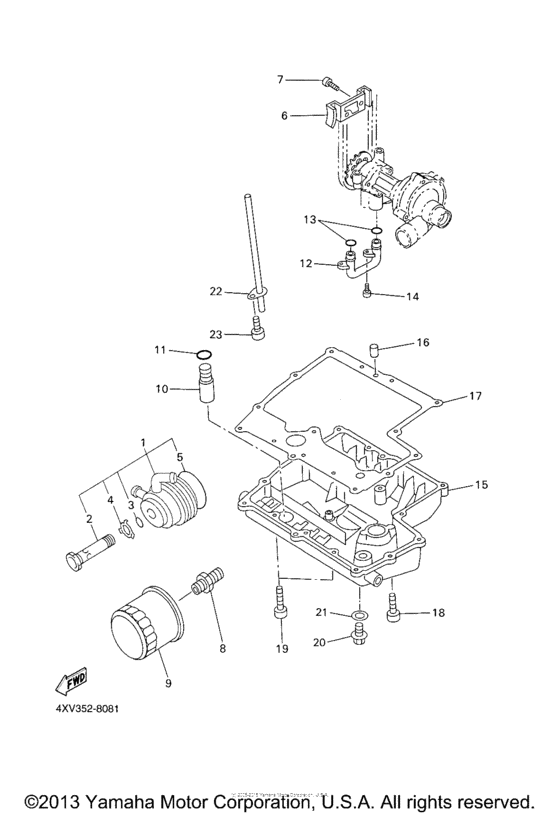 FZS1000RC Масляный фильтр