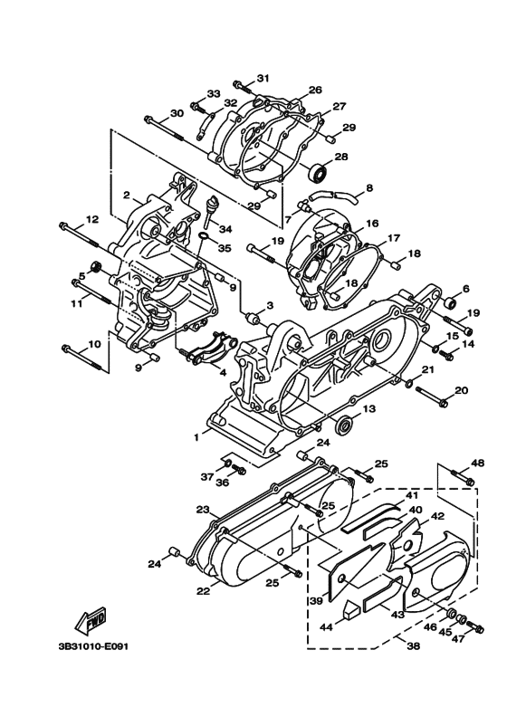 XF50 ｸﾗﾝｸｹｰｽ