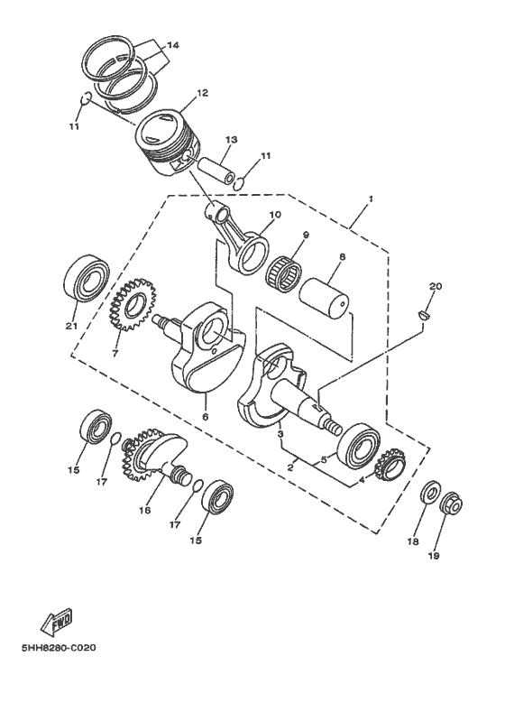 Crankshaft & piston