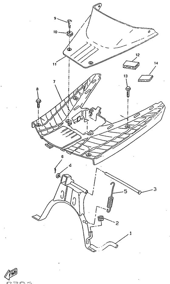 CW50RSX Stand. footrest