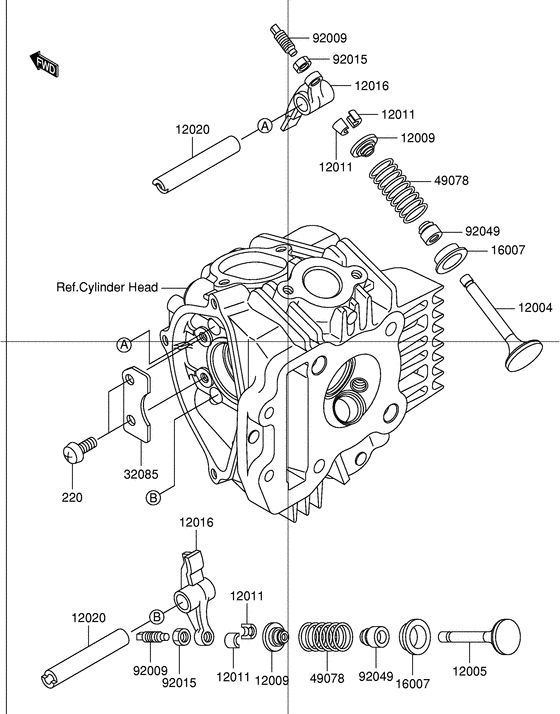 DR-Z110 Клапан