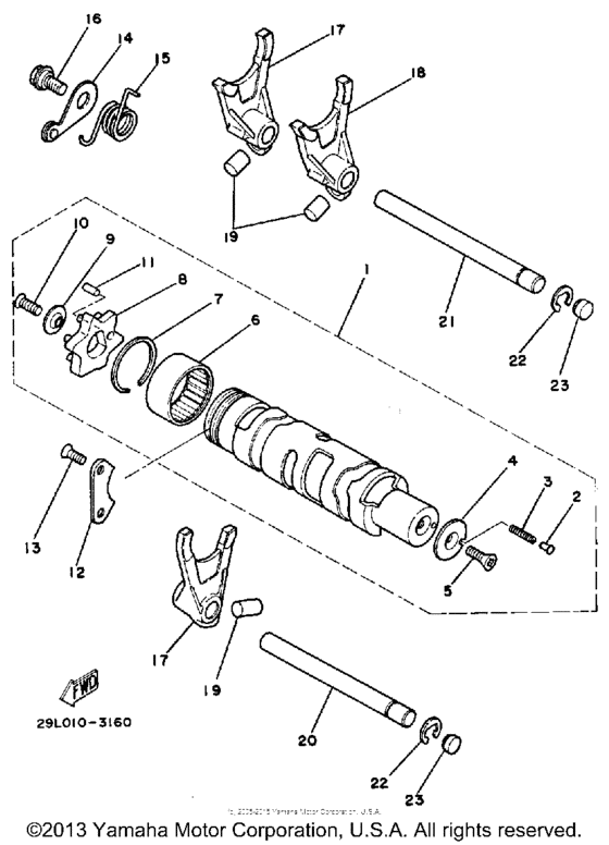 Shift cam - fork