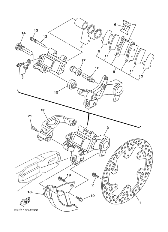  Задний суппорт
