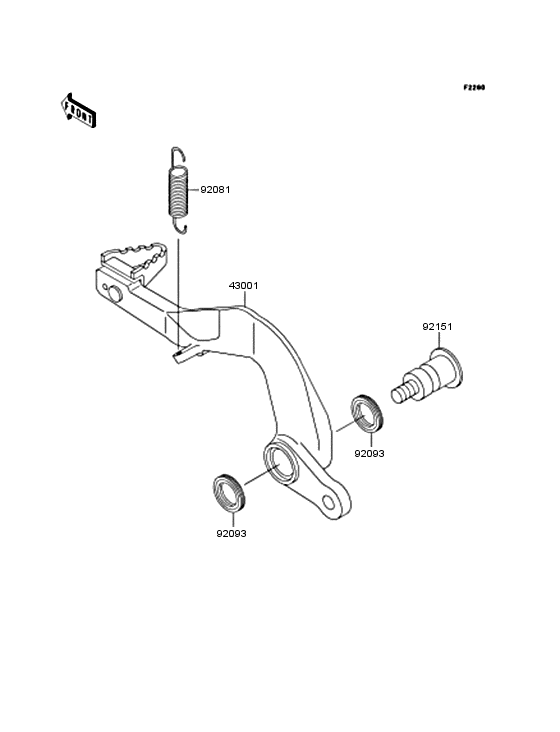  Педаль тормоза