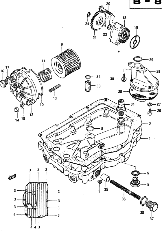 Oil pump - oil filter
