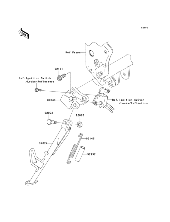 ZR750 Подножка