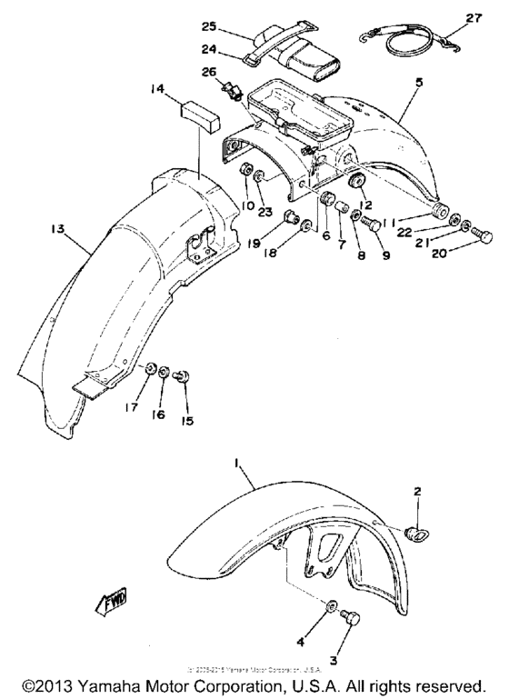 Front fender - rear fender