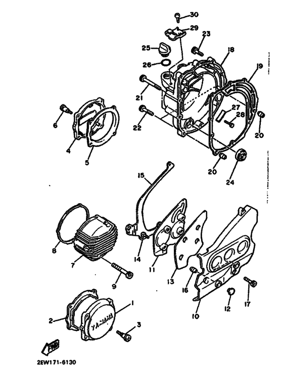 Crankcase cover ass`y  (v