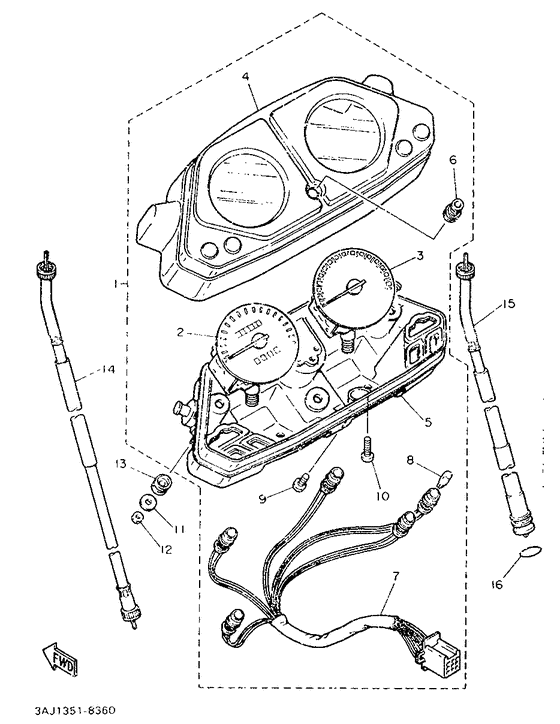 XT500Z Приборы